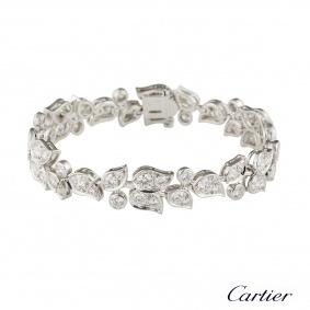 Cartier Floral Diamond Bracelet 7.49ct